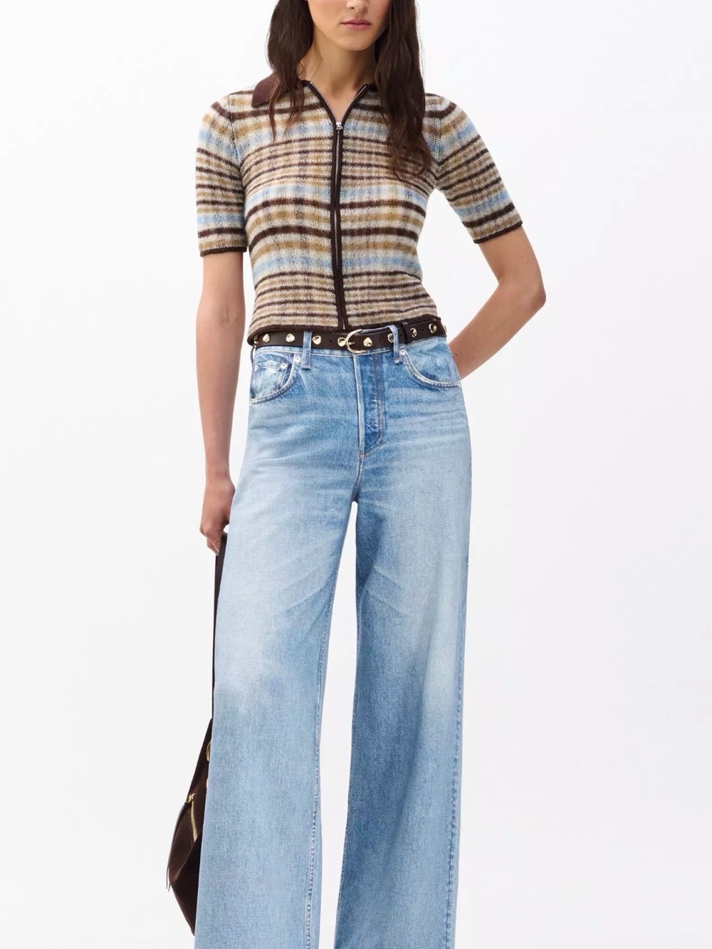 Rag and Bone Miramar Light Blue Wide-Leg Women’s Jeans